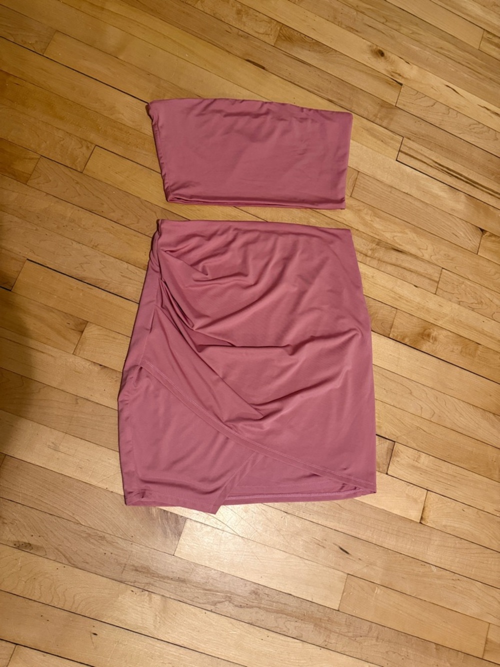superdown Dusty Rose Two-Piece  Mini Skirt Set